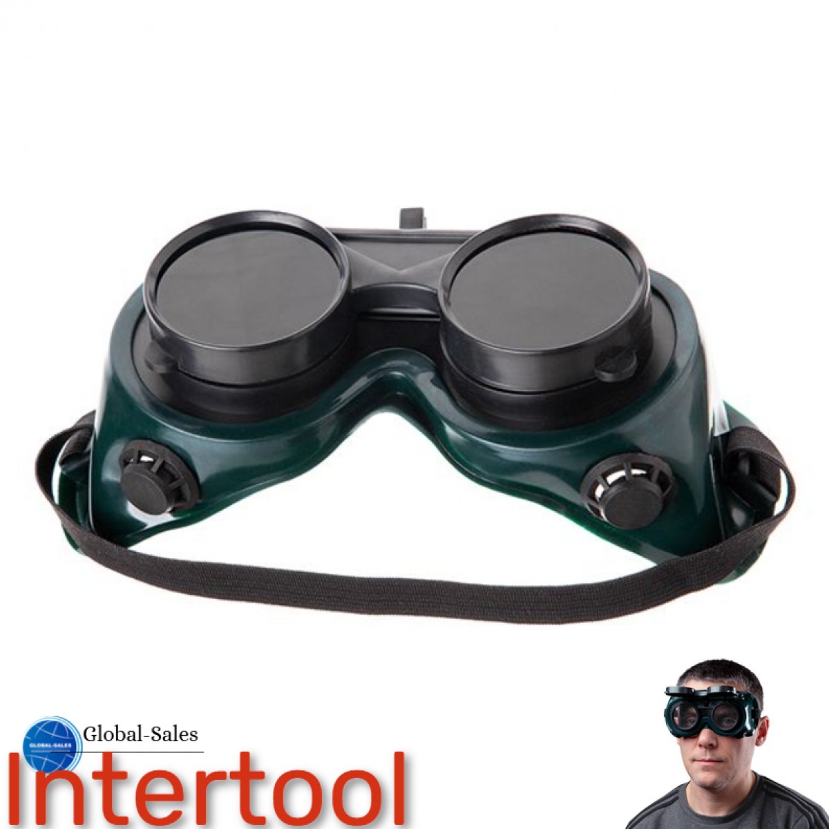 Очки сварочные Intertool откидные Г-2 (SP-0023) Очки сварочные Intertool откидные Г-2 (SP-0023)