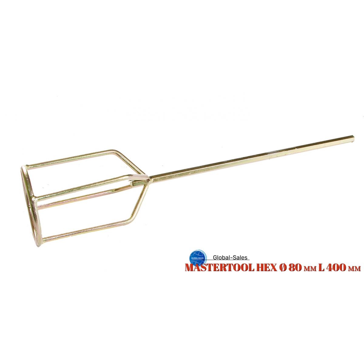 Миксер для гипса Mastertool 80 x 400 мм (80-0618)