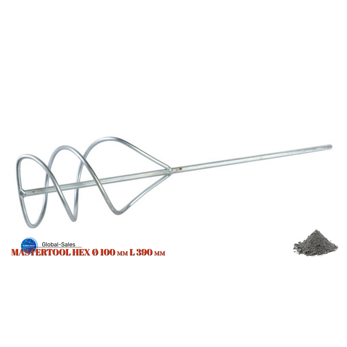 Миксер для раствора Mastertool 100 x 390мм (80-0220)
