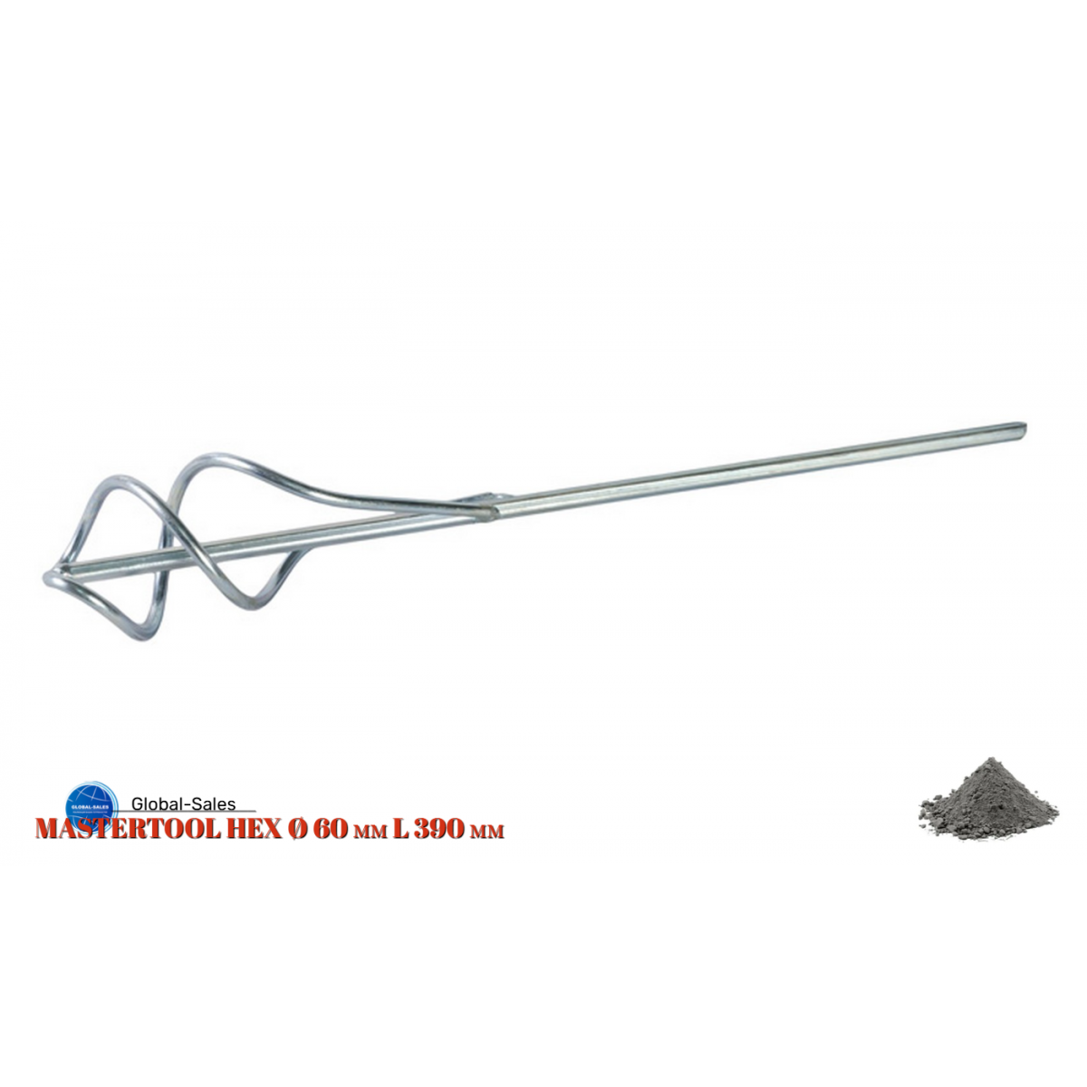 Миксер для раствора Mastertool 60 x 390мм (80-0216)