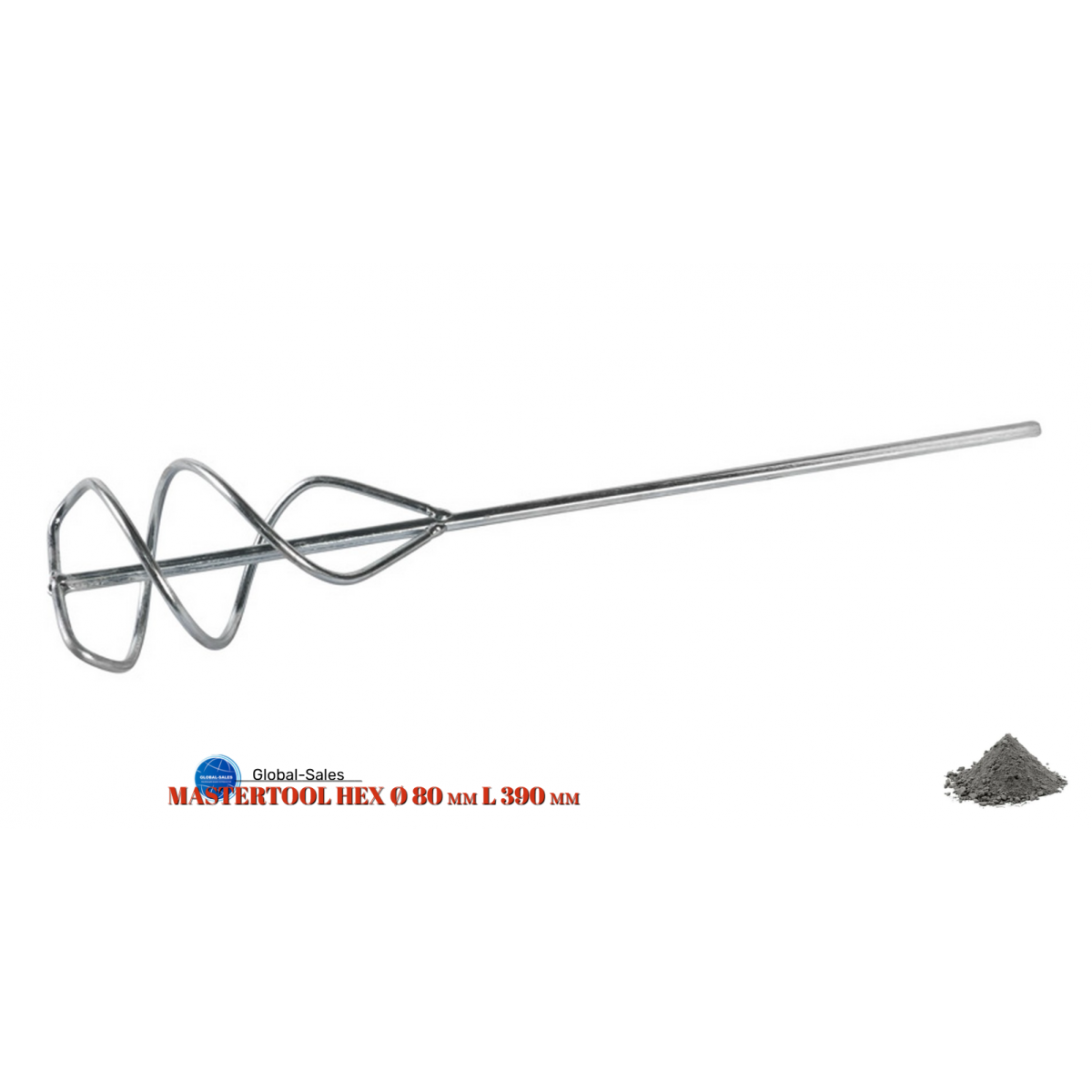 Миксер для раствора Mastertool 80 x 390мм (80-0218)