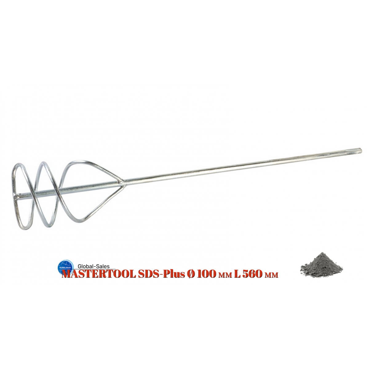 Миксер для раствора SDS+ Mastertool 100 x 560мм (80-0520)