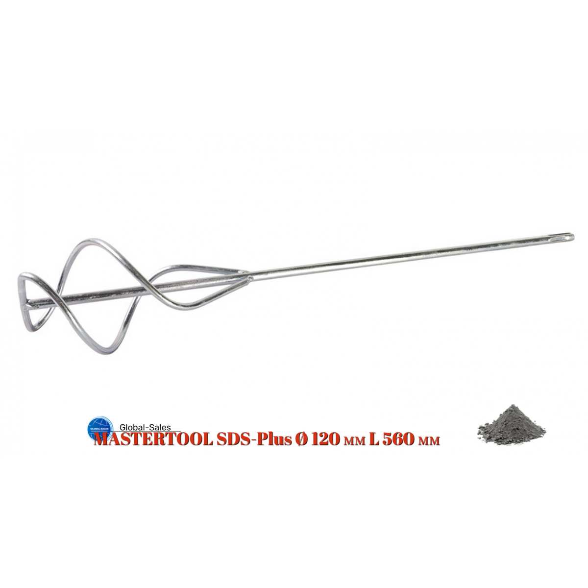 Миксер для раствора SDS+ Mastertool 120 x 560мм (80-0522)