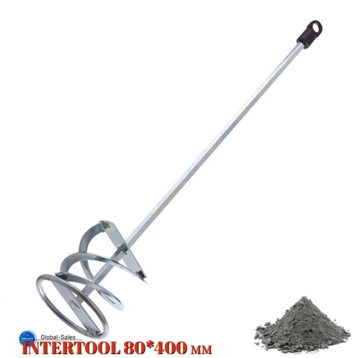 Миксер для сухих смесей Intertool 80 х 400 мм (HT-4003) Миксер для сухих смесей Intertool 80 х 400 мм (HT-4003)