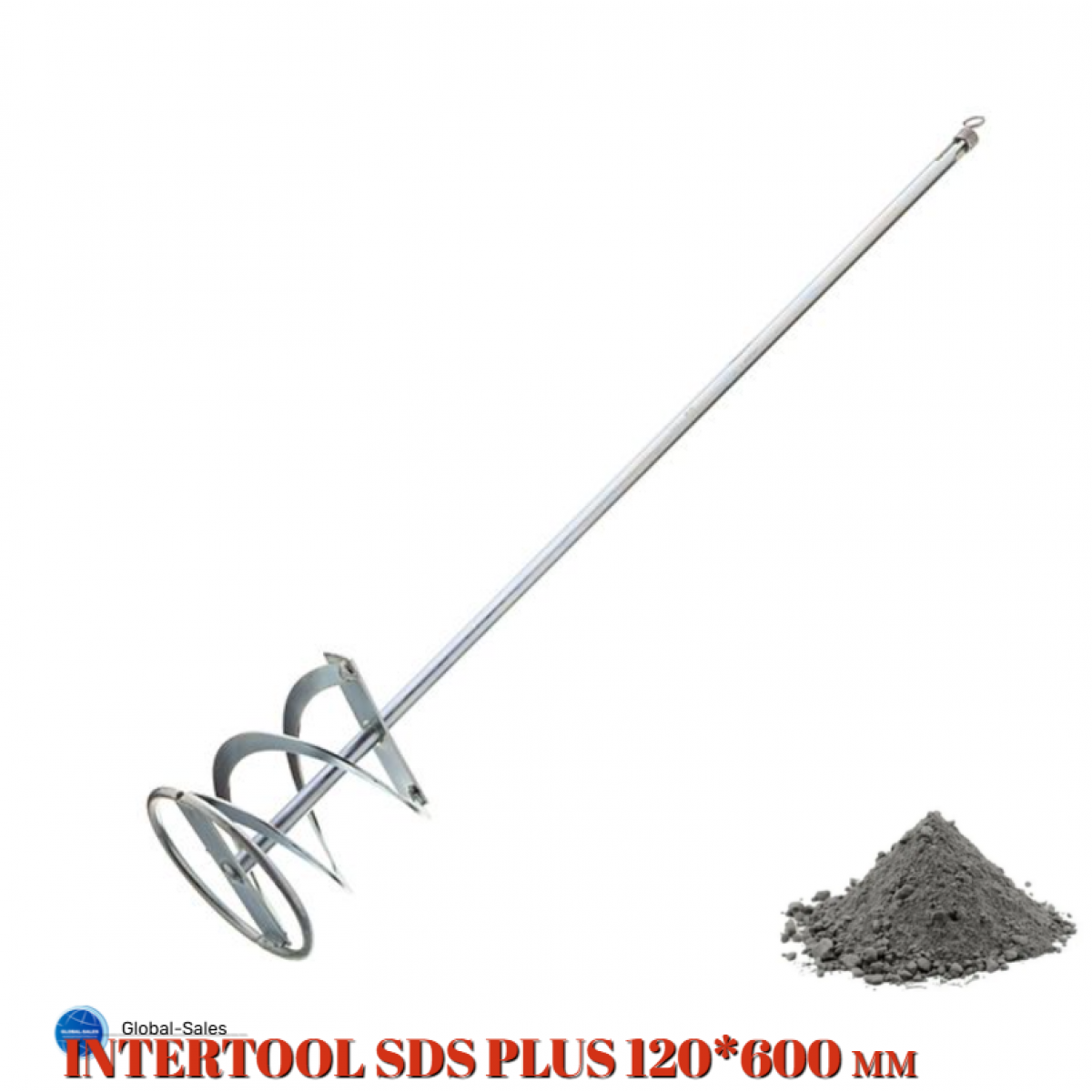Миксер для сухих смесей SDS+ Intertool 120 х 600 мм (HT-4008)
