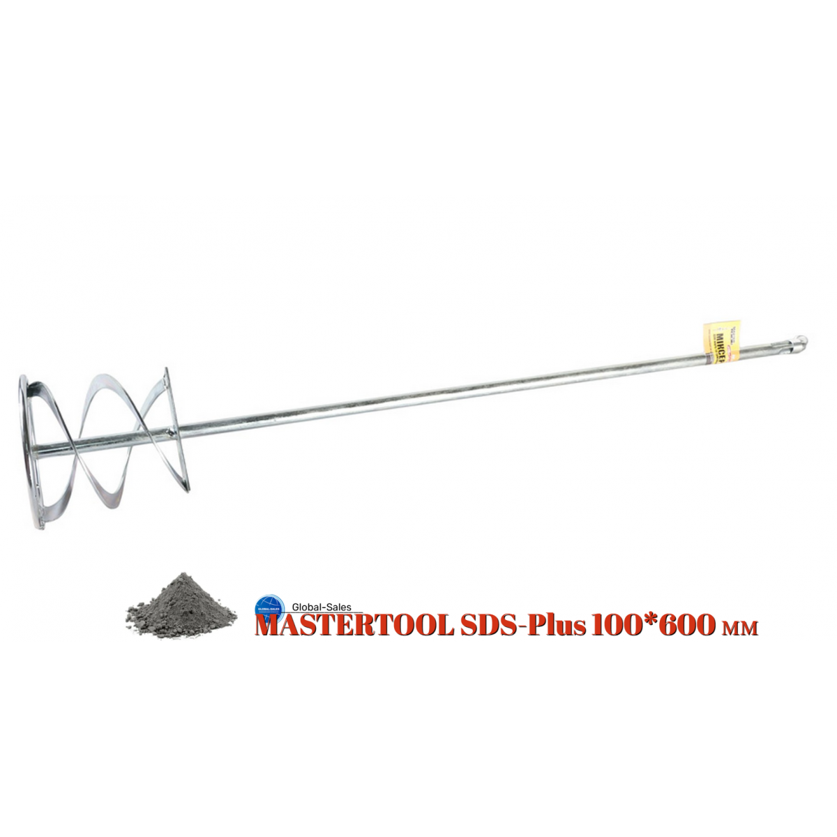 Миксер для сухих смесей SDS+ Mastertool 100 х 600 мм (80-0320) Миксер для сухих смесей SDS+ Mastertool 100 х 600 мм (80-0320)