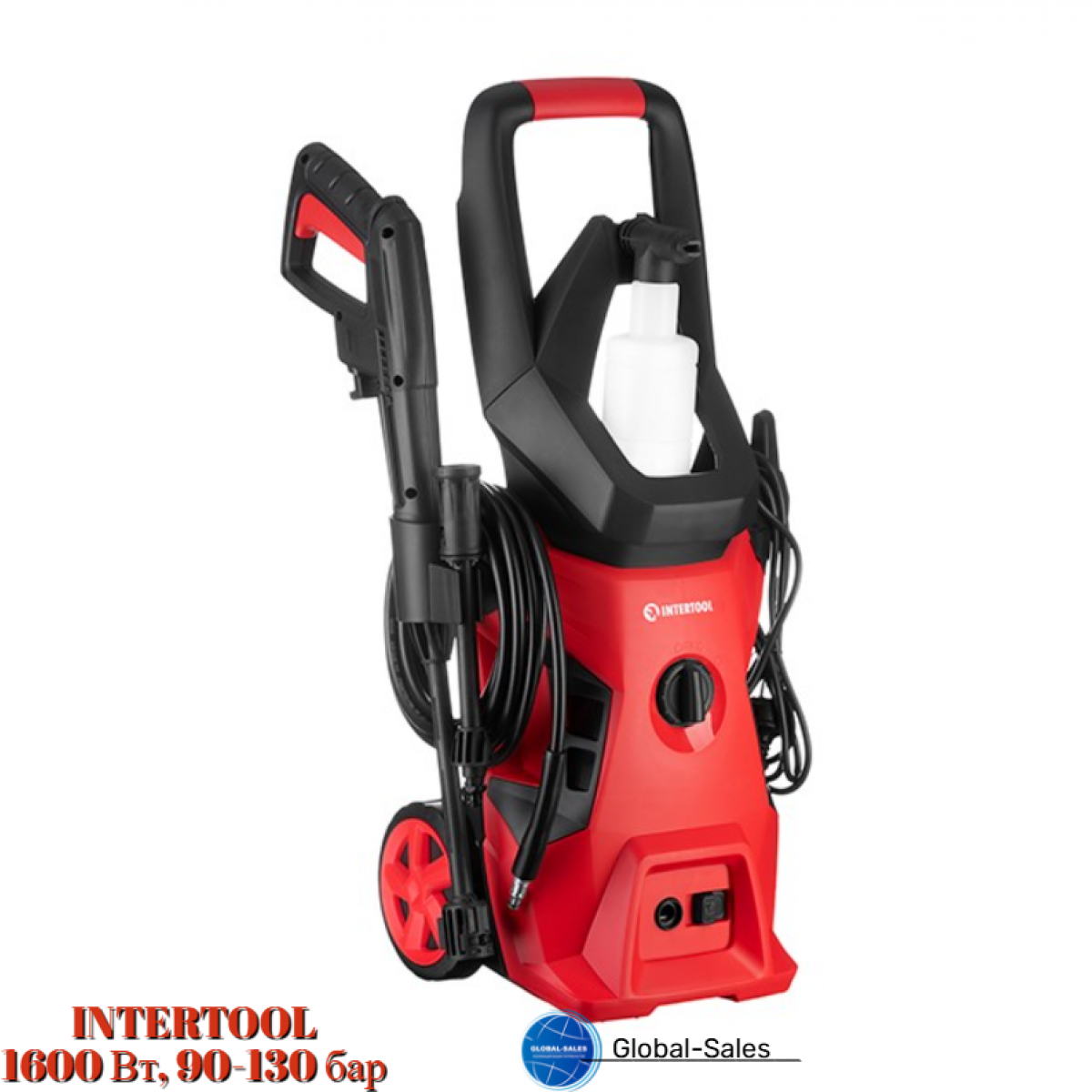 Мойка высокого давления Intertool 7 л/мин x 90-130 бар (DT-1515)