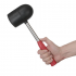 Киянка Intertool 1250 г х 90 мм черная резина ручка дерево (HT-0228) Киянка Intertool 1250 г х 90 мм черная резина ручка дерево (HT-0228)
