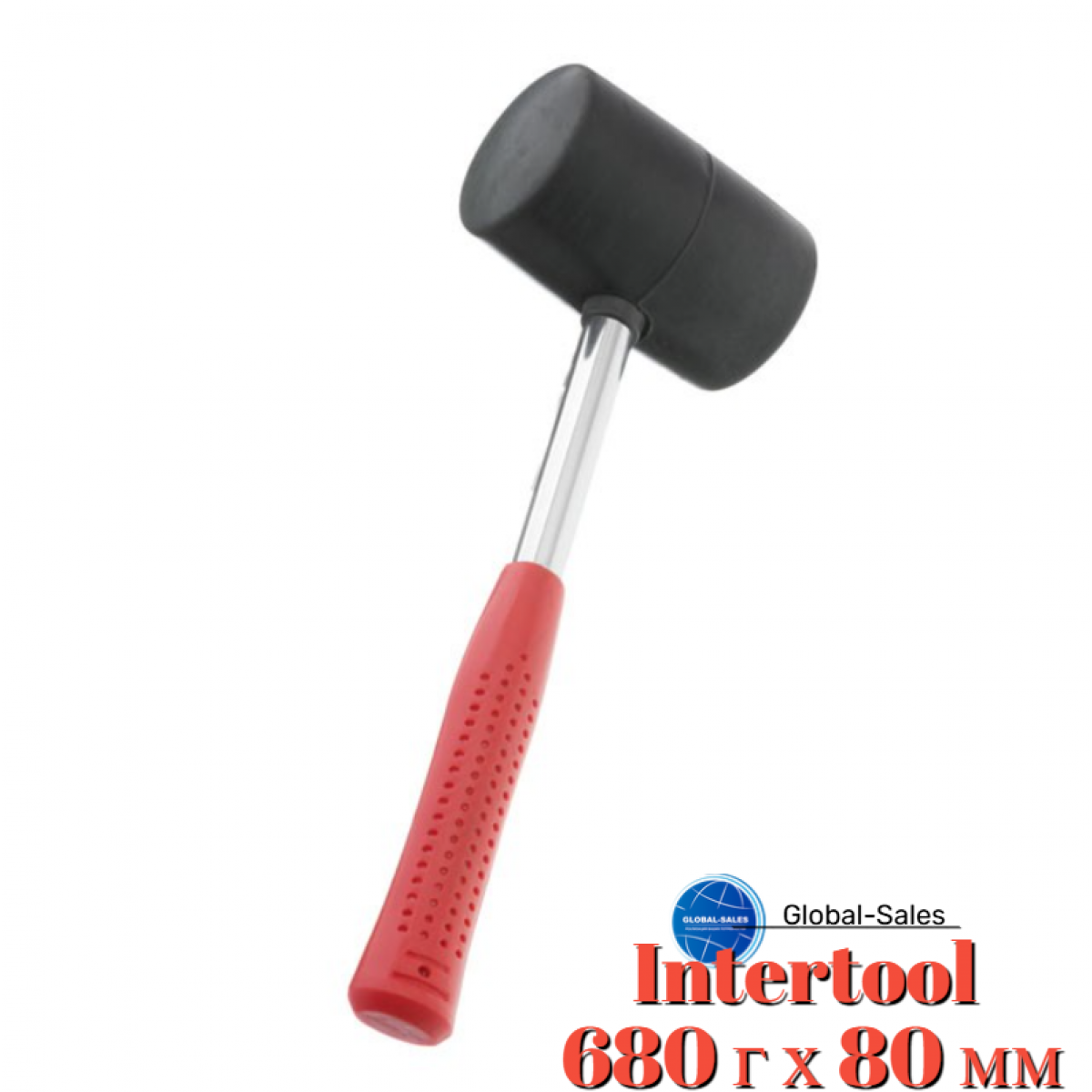 Киянка Intertool 680 г х 80 мм черная ручка металл (HT-0232) Киянка Intertool 680 г х 80 мм черная ручка металл (HT-0232)
