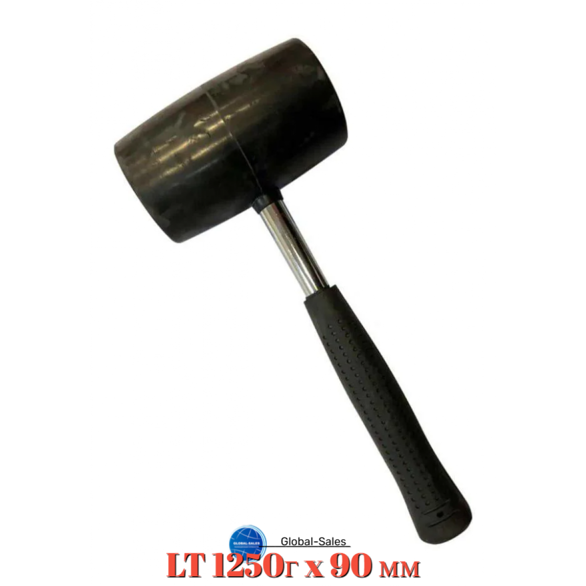 Киянка резиновая LT 1250г x 90 мм черная (25-90) Киянка резиновая LT 1250г x 90 мм черная (25-90)