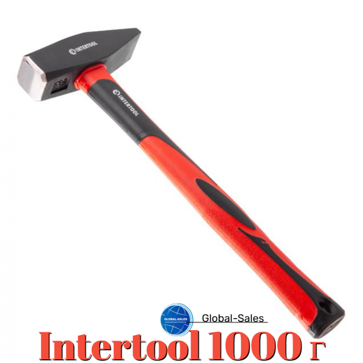 Молоток Intertool 1000 г ручка фибергласс (HT-0210) Молоток Intertool 1000 г ручка фибергласс (HT-0210)