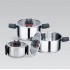 Набор посуды нержавеющий Maestro 1.5 x 3.5 x 6.6л (3шт) (MR-3531-6)