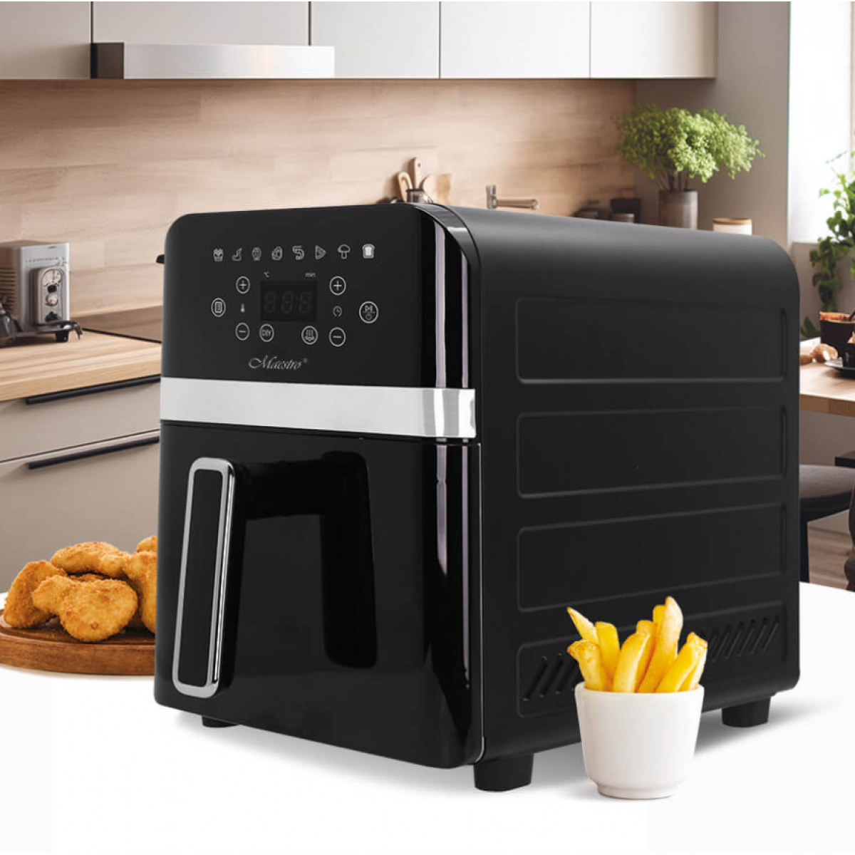 Аэрофритюрница Maestro 1900Вт x 9л (MR-759) черная Аэрофритюрница Maestro 1900Вт x 9л (MR-759) черная