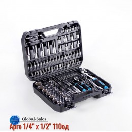 Набор инструмента Apro 1/4" x 1/2" 110ед (251410)