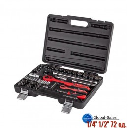 Набор инструмента Intertool 1/4" 1/2" 72 ед. ET-6072 (ET-6072)