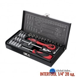 Набор инструмента Intertool 1/4" 28 ед. (ET-6028)