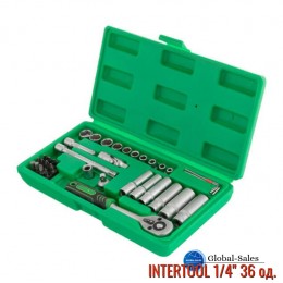 Набор инструмента Intertool 1/4" 36 ед. (ET-6036SP)
