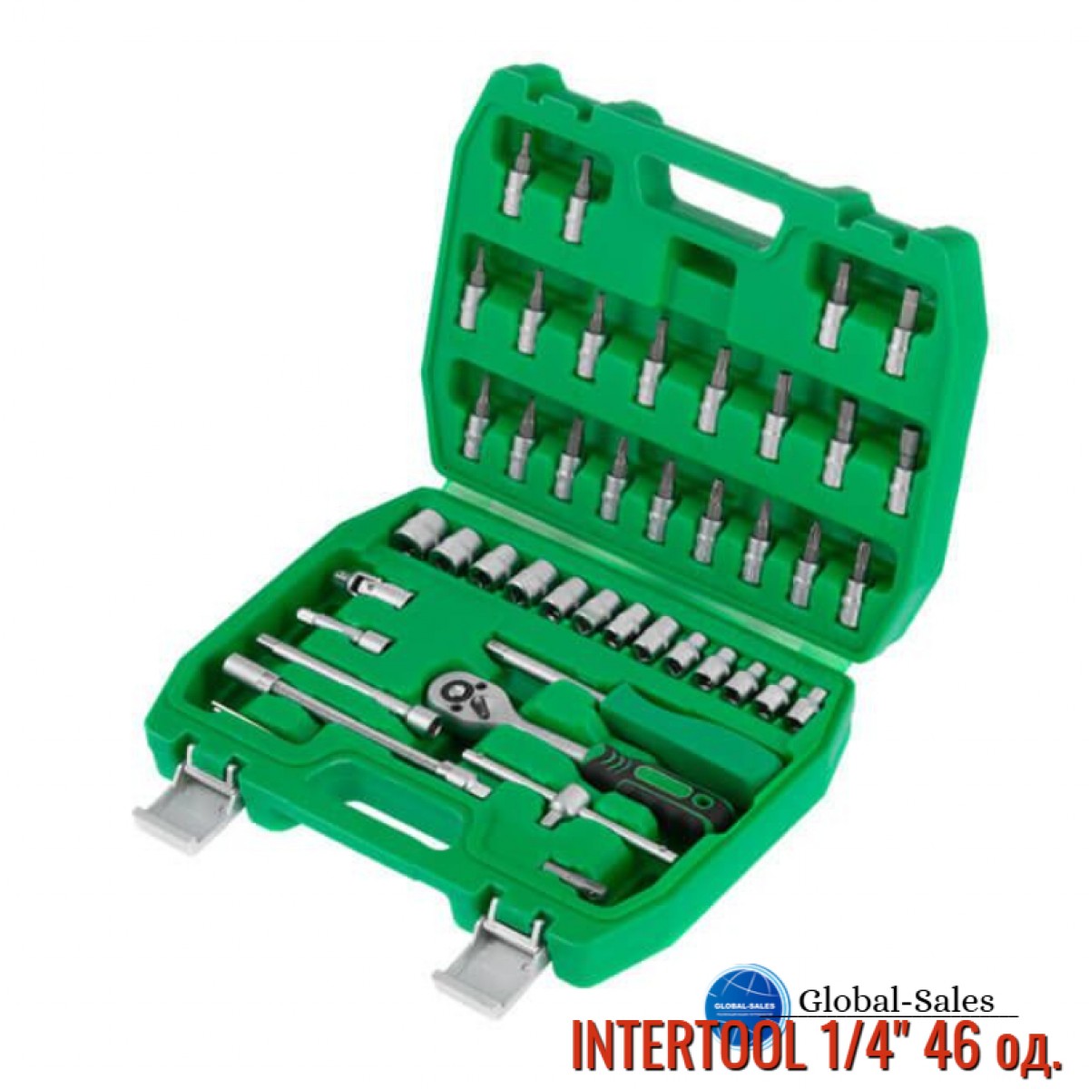 Набор инструмента Intertool 1/4" 46 ед. (ET-6046SP)