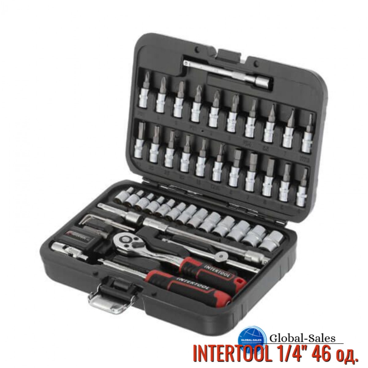 Набор инструмента Intertool 1/4" 46 ед. Storm (ET-8046)