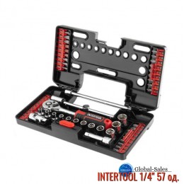 Набор инструмента Intertool 1/4" 57 ед. Storm (VT-3657)