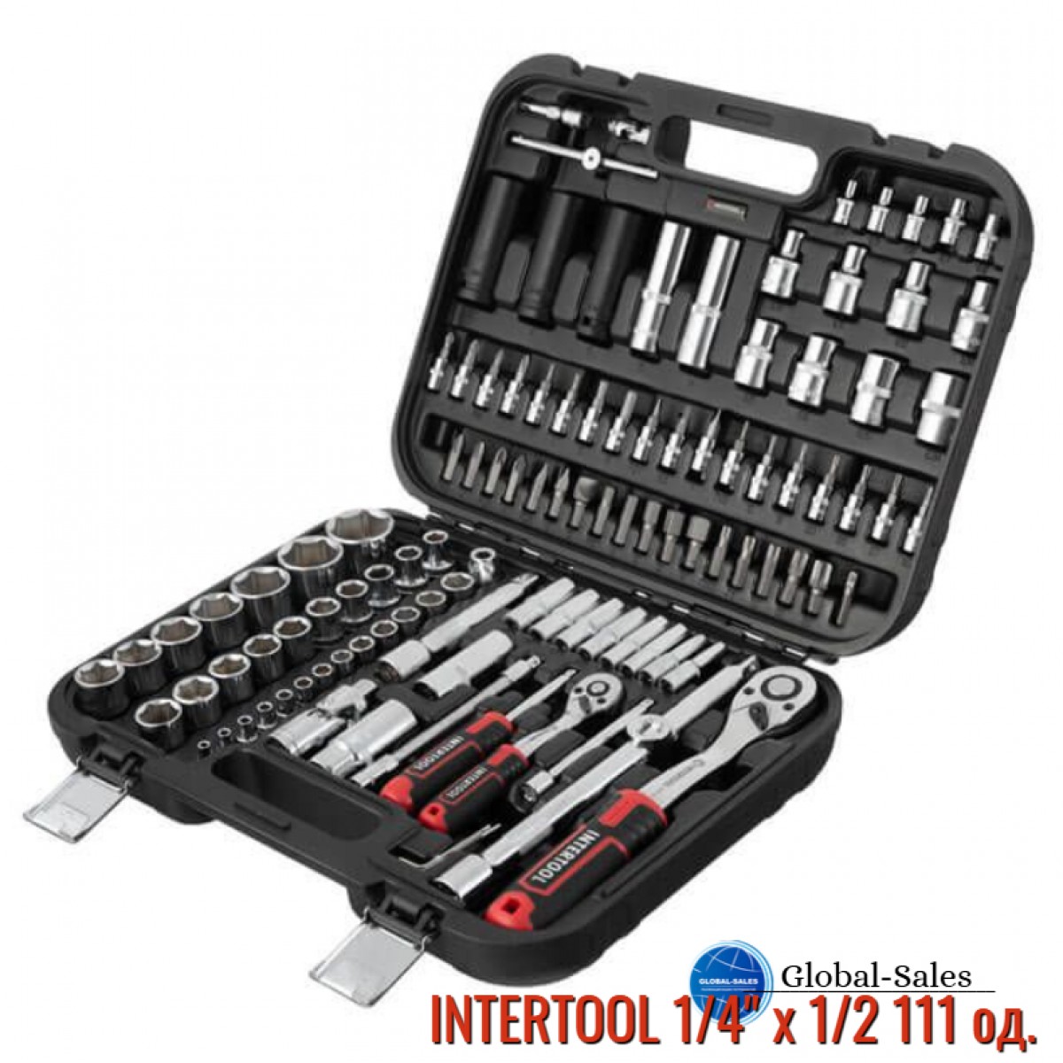 Набор инструмента Intertool 1/4" x 1/2 111 ед. Storm (ET-8111)