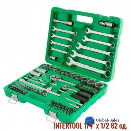 Набор инструмента Intertool 1/4" x 1/2" 82 ед. SemiPro (ET-6082SP)