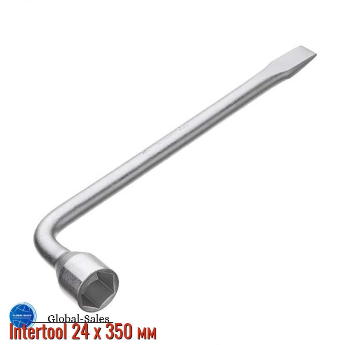 Ключ баллонный L-образный Intertool 24 х 350 мм (XT-4224) Ключ баллонный L-образный Intertool 24 х 350 мм (XT-4224)