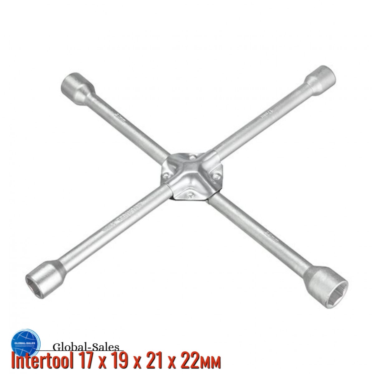 Ключ баллонный крестовой Intertool 17 x 19 x 21 x 22мм (HT-1597)