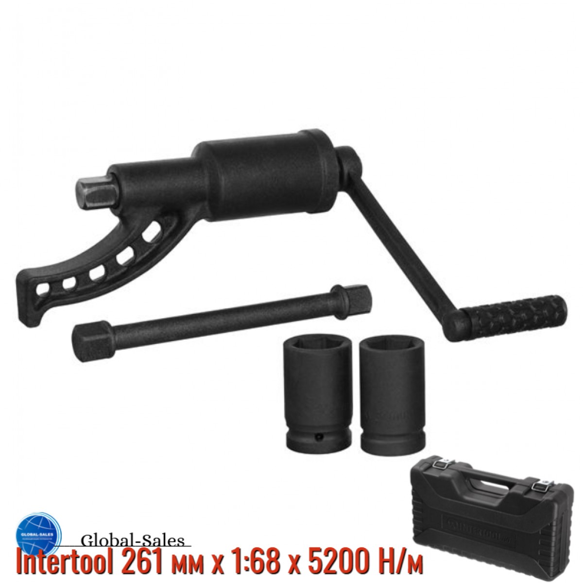 Ключ баллонный роторный Intertool 261 мм x 1:68 x 5200 Н/м (XT-0002) Ключ баллонный роторный Intertool 261 мм x 1:68 x 5200 Н/м (XT-0002)