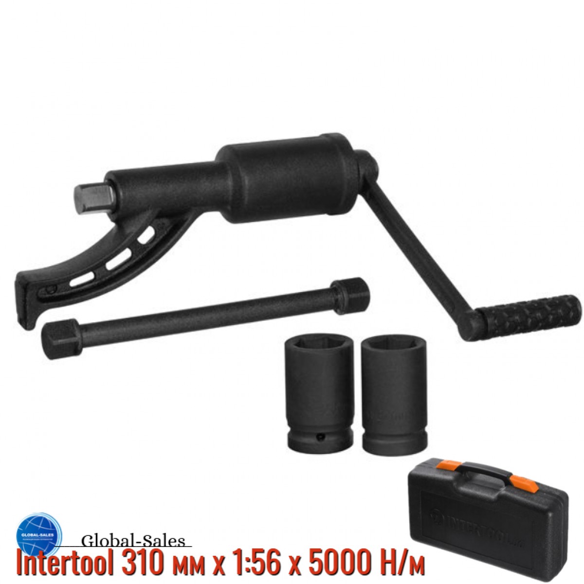 Ключ баллонный роторный Intertool 310 мм x 1:56 x 5000 Н/м (XT-0004)