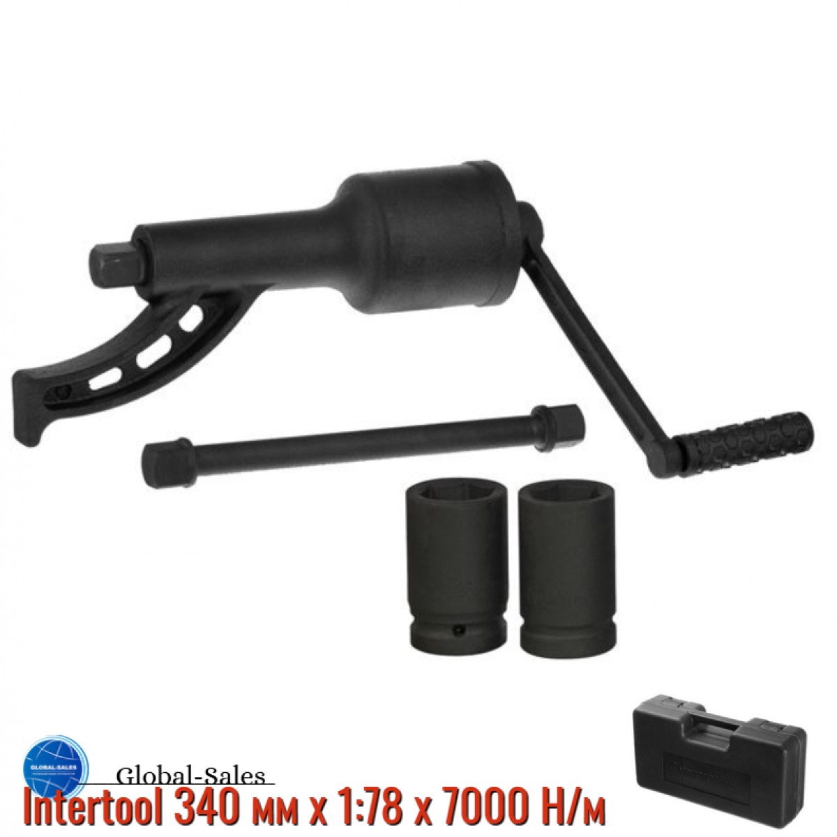 Ключ баллонный роторный Intertool 340 мм x 1:78 x 7000 Н/м (XT-0005) Ключ баллонный роторный Intertool 340 мм x 1:78 x 7000 Н/м (XT-0005)