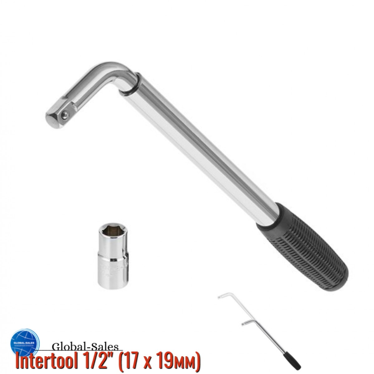 Ключ баллонный телескопический Intertool 1/2" (17 x 19мм) (HT-1598)
