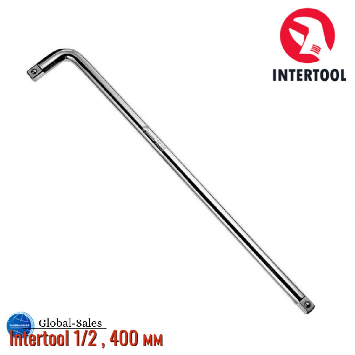Вороток L-образный Intertool 1/2" x 400 мм (ET-1027)