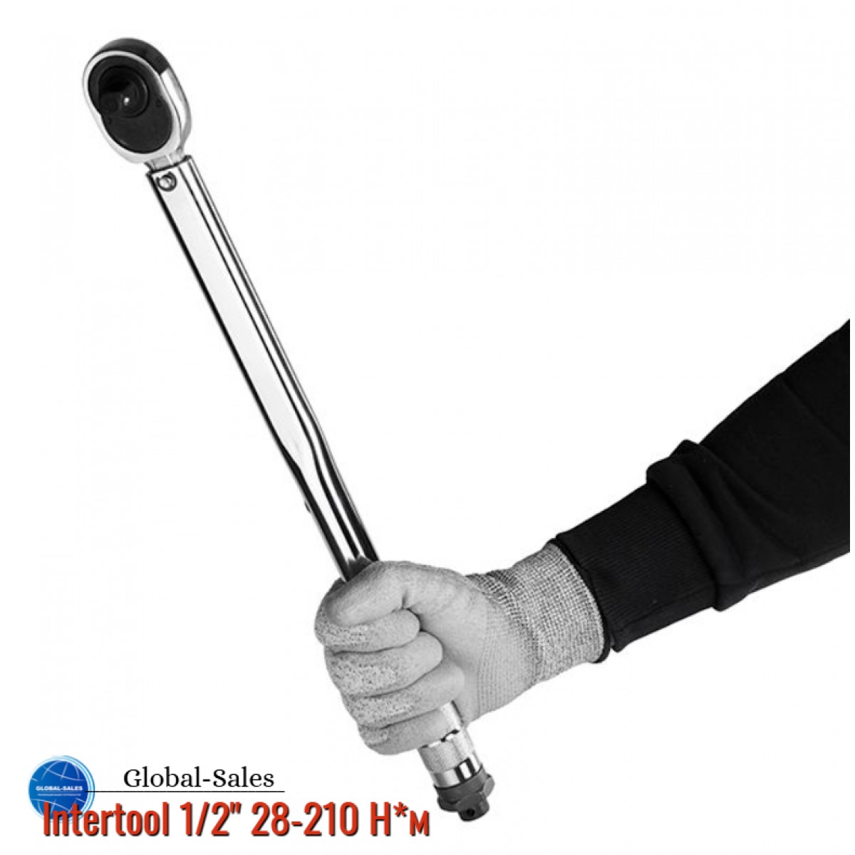 Ключ динамометрический Intertool 1/2" 28-210 Н*м (XT-9006)