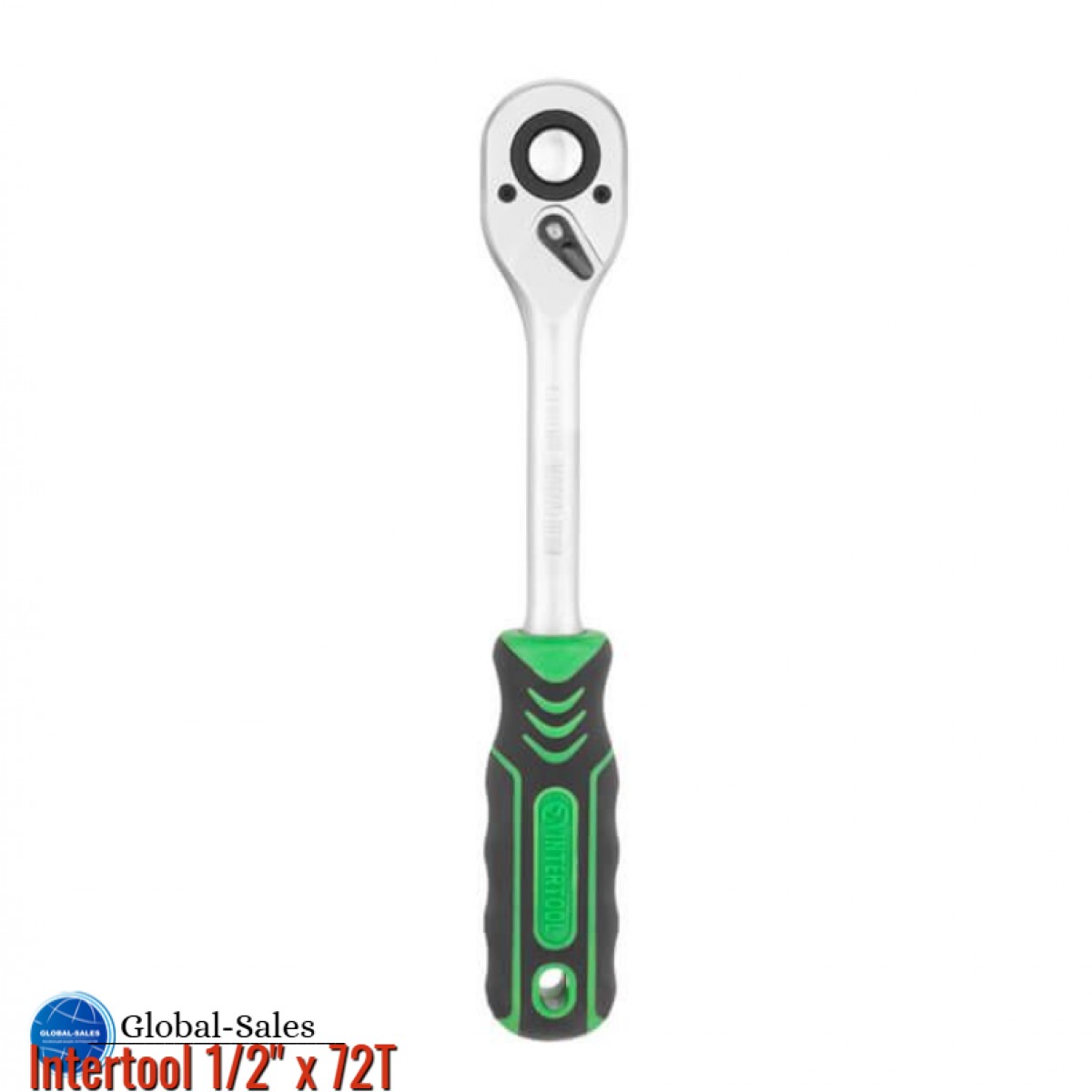 Ключ трещоточный (рукоятка с храповым механизмом) Intertool 1/2" x 72T (HT-2126)