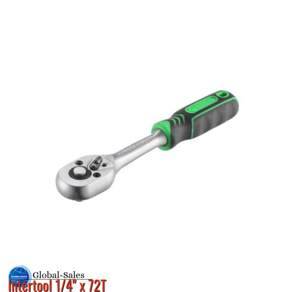 Ключ трещоточный (рукоятка с храповым механизмом) Intertool 1/4" x 72T (HT-2124) Ключ трещоточный (рукоятка с храповым механизмом) Intertool 1/4" x 72T (HT-2124)