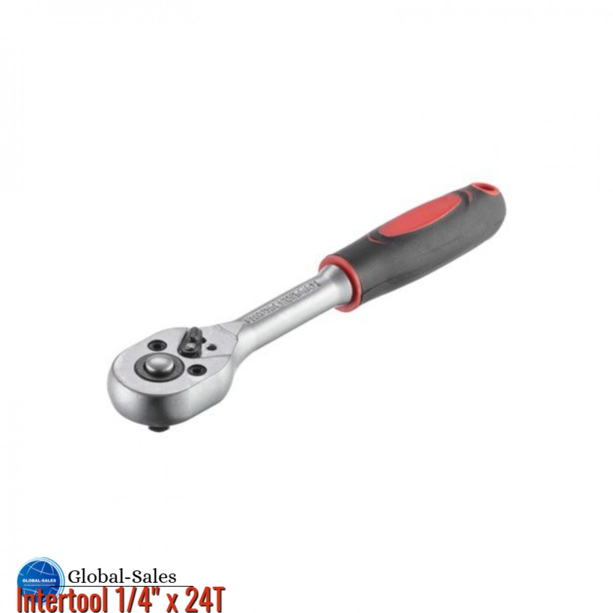Ключ трещоточный (рукоятка с храповым механизмом) Intertool 1/4" х 24T Pro (HT-2104) Ключ трещоточный (рукоятка с храповым механизмом) Intertool 1/4" х 24T Pro (HT-2104)