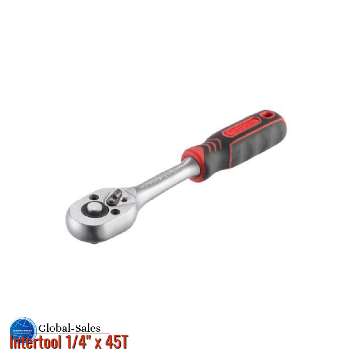 Ключ трещоточный (рукоятка с храповым механизмом) Intertool 1/4" х 45T Pro (HT-2117) Ключ трещоточный (рукоятка с храповым механизмом) Intertool 1/4" х 45T Pro (HT-2117)