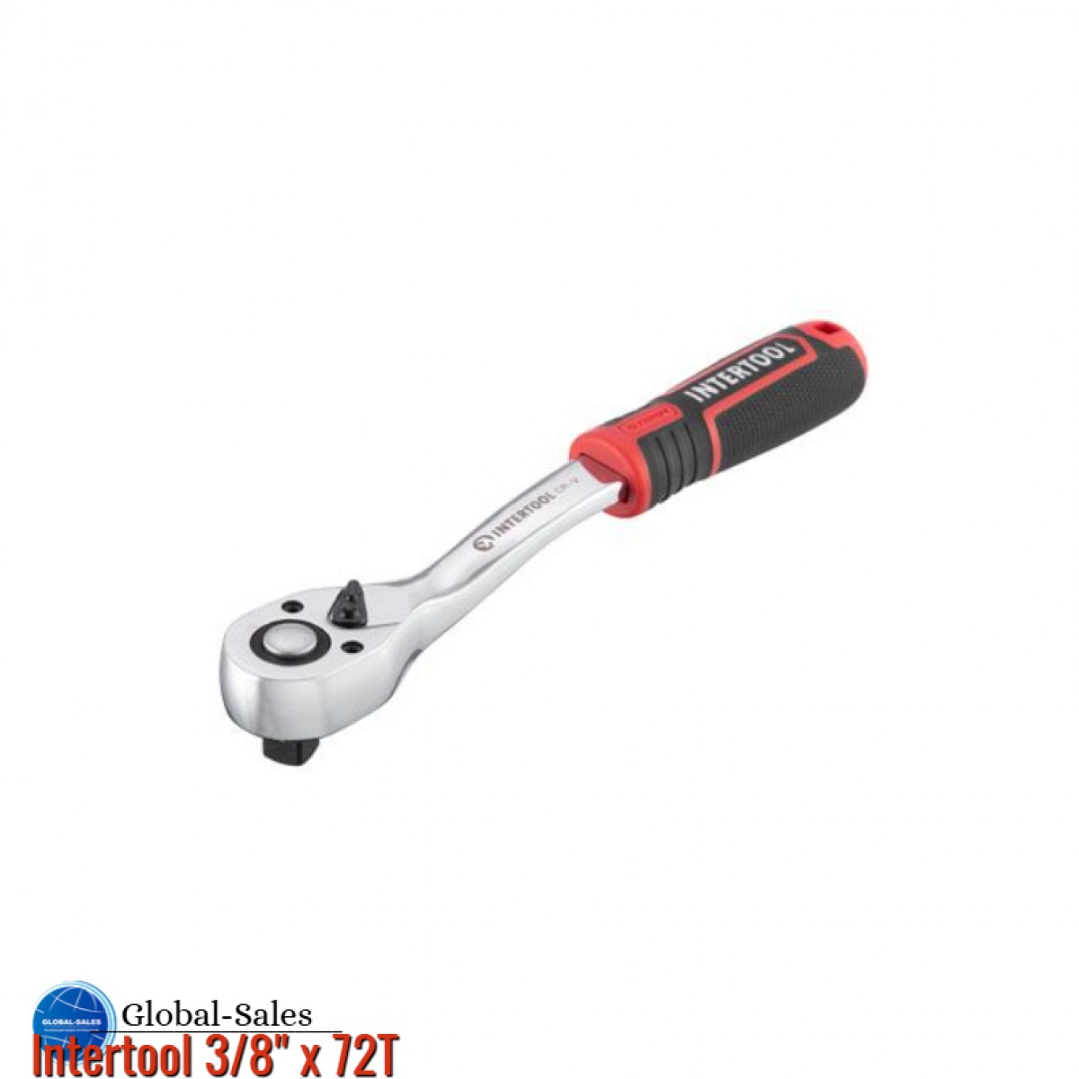Ключ трещоточный (рукоятка с храповым механизмом) Intertool 3/8" x 72T Storm (ET-8002)
