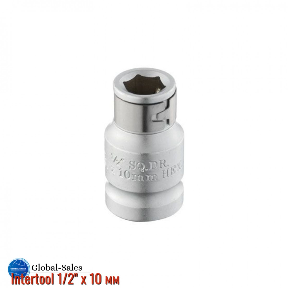 Переходник Intertool 1/2" квадрат х шестигранник 10 мм (ET-1108) Переходник Intertool 1/2" квадрат х шестигранник 10 мм (ET-1108)
