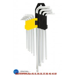 Набор Torx ключей Mastertool 9 шт. с отверстием удлиненные (75-0961)