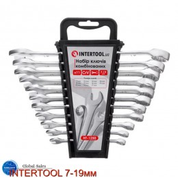 Набор ключей рожково-накидных Intertool 7-19мм (11шт) (HT-1250)