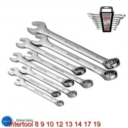Набор рожково-накидных ключей Intertool 8 шт. (8-19 мм) Storm (HT-1202)