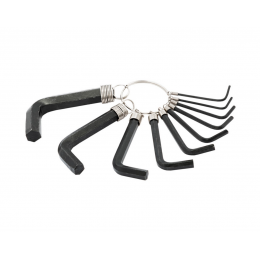 Набор шестигранных ключей Mastertool 10 шт. брелок (75-0954)