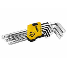 Набор шестигранных ключей Mastertool 9 шт. с шаром удлиненные (75-0957)