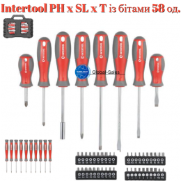 Набор отверток Intertool PH x SL x T с битами 58 ед. (VT-3358) Набор отверток Intertool PH x SL x T с битами 58 ед. (VT-3358)