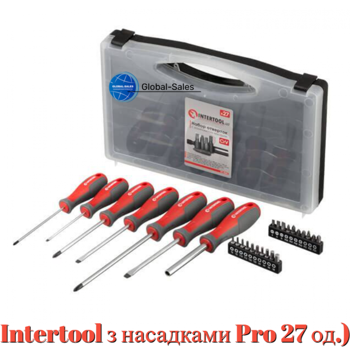 Набор отверток Intertool с насадками Pro 27 ед. (VT-3351)