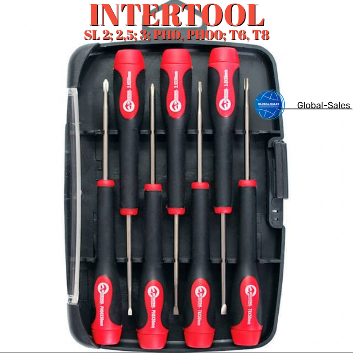 Набор прецизионных отверток Intertool 7 шт. (VT-2007)