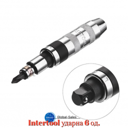 Отвертка Intertool ударная 6 ед. Pro (HT-0431)