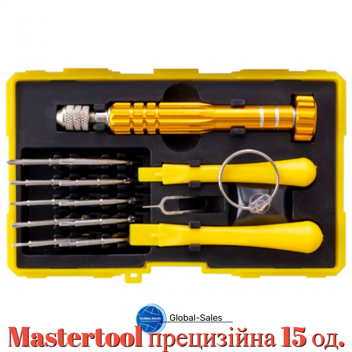 Отвертка Mastertool прецизионная 15 ед. (40-0163)